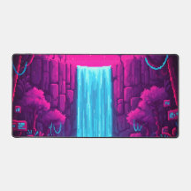 Neo-Nomad Pixel Nature Desk Pad - Cibernético