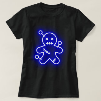 Neon Blue Voo Doo Camisa de mulher