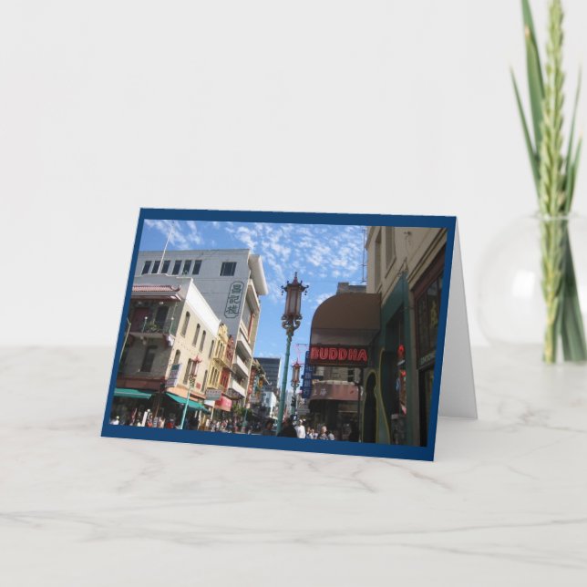 Neon Buddha San Francisco Nota ou Cartão de Saudaç (Frente)