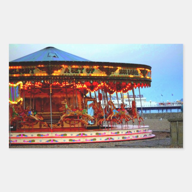 Neon Carousel adesivos (Frente)