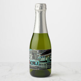 Néon CLRV no Mini Conjunto de Rótulos do Vinho (6 