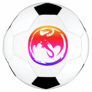 Neon Dragon bola branca de futebol