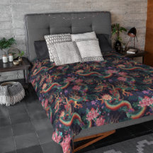 Neon Dragon e Flowers