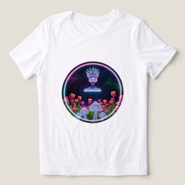Neon Dream Bloom Tee ✨ 🌷 (Design frontal)