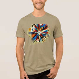 Neon Dreamscape - Digital Art T-Shirt