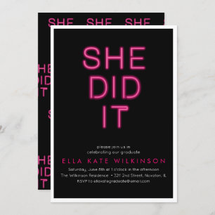 Neon- Ela Fez Um Convite Festa de formatura