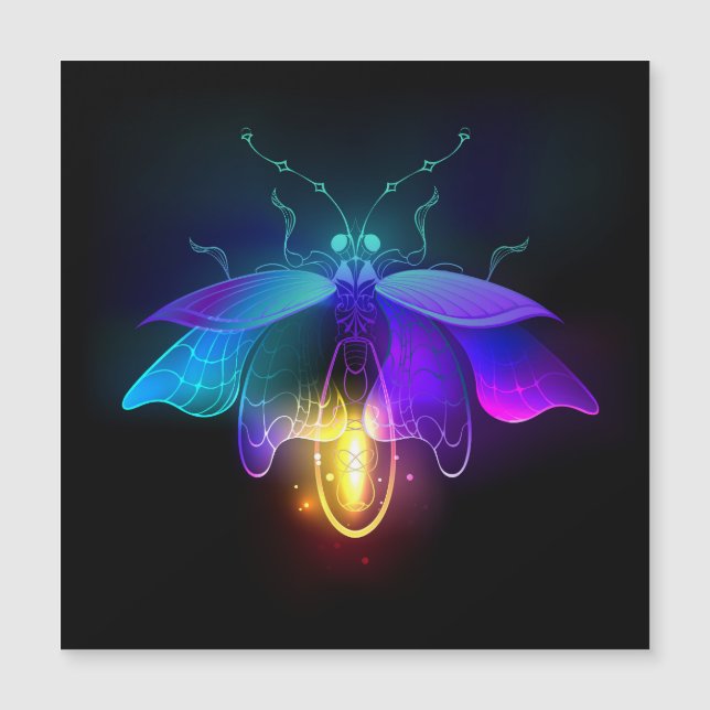 Neon Firefly a preto (Frente)