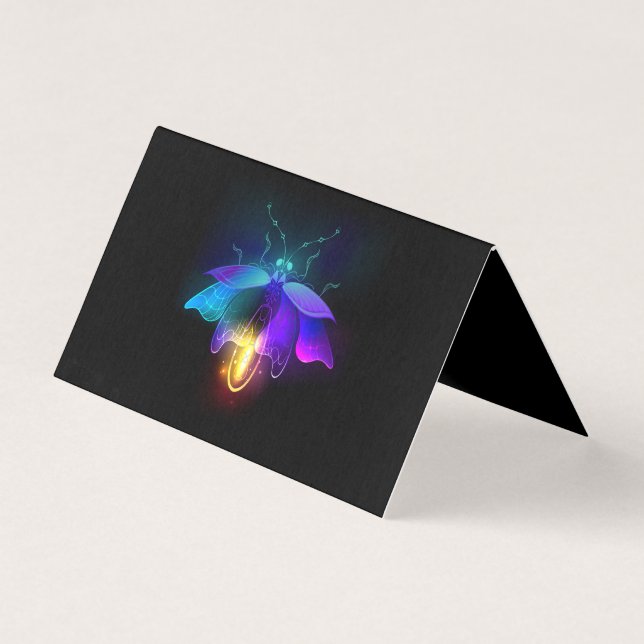 Neon Firefly a preto (Frente)