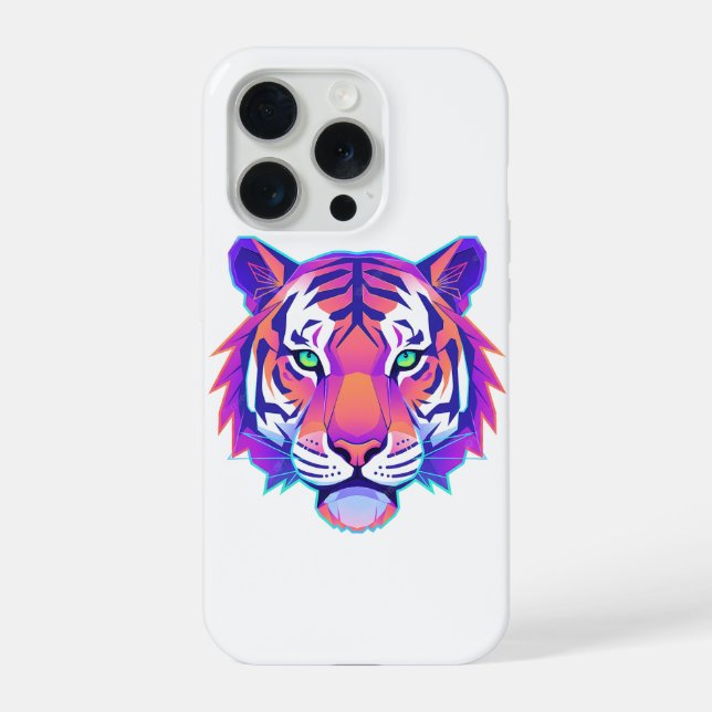 Neon Geometric Tiger (Verso)