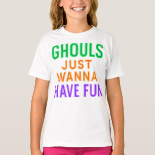 Neon Ghouls Só Quer Divertir-Se Na Camisa De Hallo