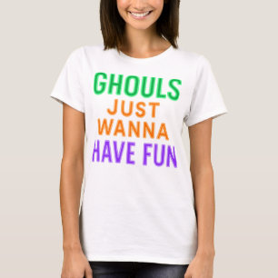 Neon Ghouls Só Quer Divertir-Se Na Camisa De Hallo