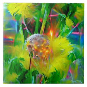 Neon Glow Dandelions no Dream Garden