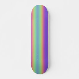 Neon Glow Rainbow Strike Skateboard