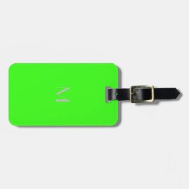 neon green - adicionar etiqueta de bagagem monográ