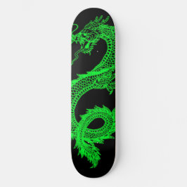 Neon Green Dragon Skateboard Deck