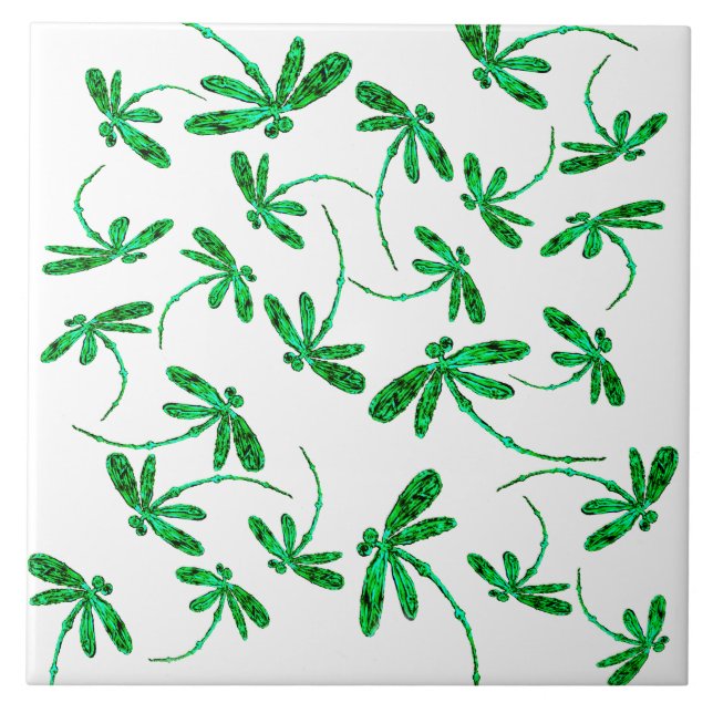 Neon Green Dragonfly Frenzy (Frente)