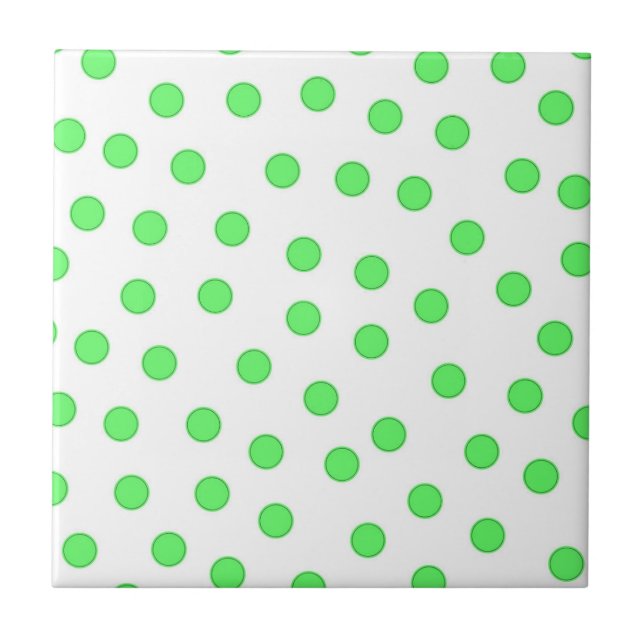 Neon Green Polkadot Patterno (Frente)