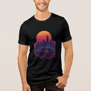 Neon Horizon Drive – Cidade Synthwave Retro Vintag