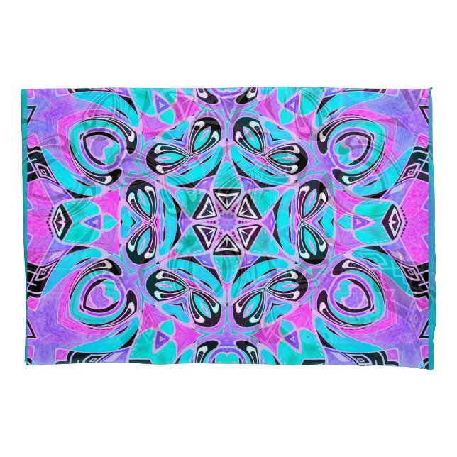 Neon kaleidoscope, mandala (Frente)