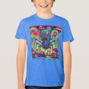 Neon Monster Madness Trippy Alienígena