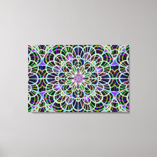 Neon Nights 2 Stretch Canvas Print (Impressão de t