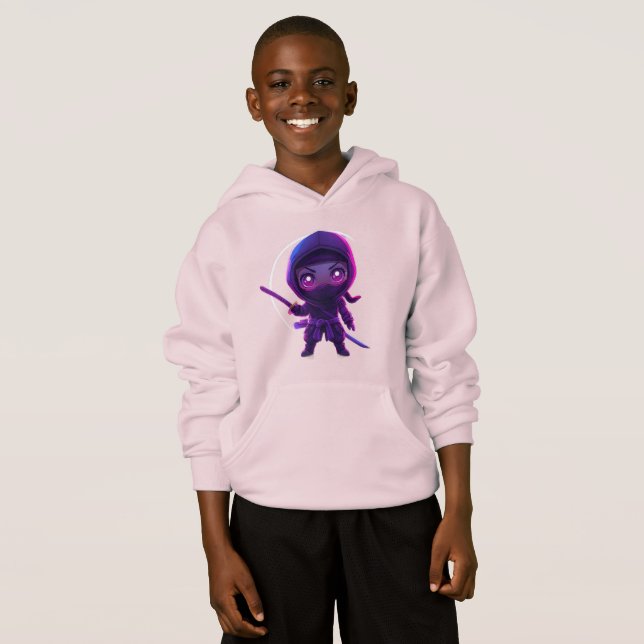 Neon Ninja - Caractere Ciberpunk Cute (Frente Completa)
