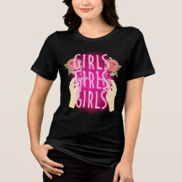 Neon Pink Girls Girls Girls Sign