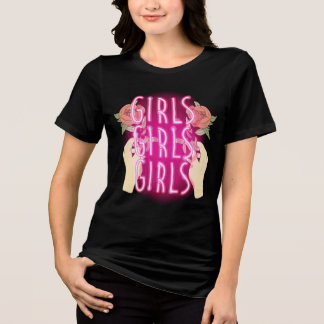 Neon Pink Girls Girls Girls Sign