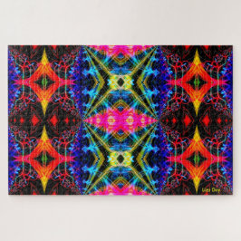 Neon Psychedelic Jigsera Quebra-cabeça 1