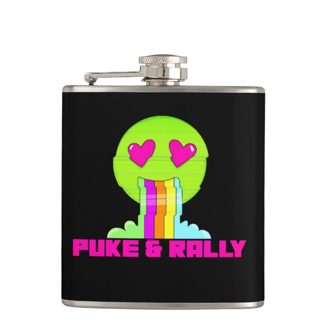 Neon Puke & Rally Flask | Party Comeback Cantil (Frente)