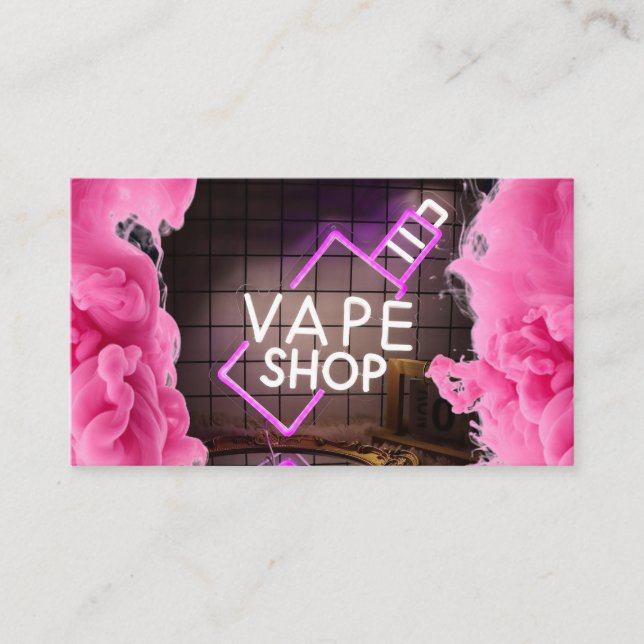 Neon Smoke Compra Cartão de visita (Frente)
