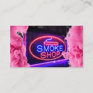 Neon Smoke Compra Cartão de visita