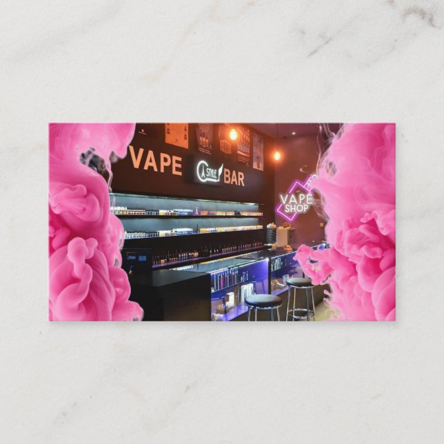 Neon Smoke Compra Cartão de visita (Frente)