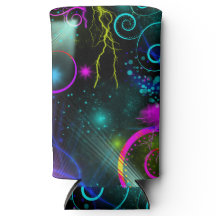 Neon Space Stars Colorful Lights