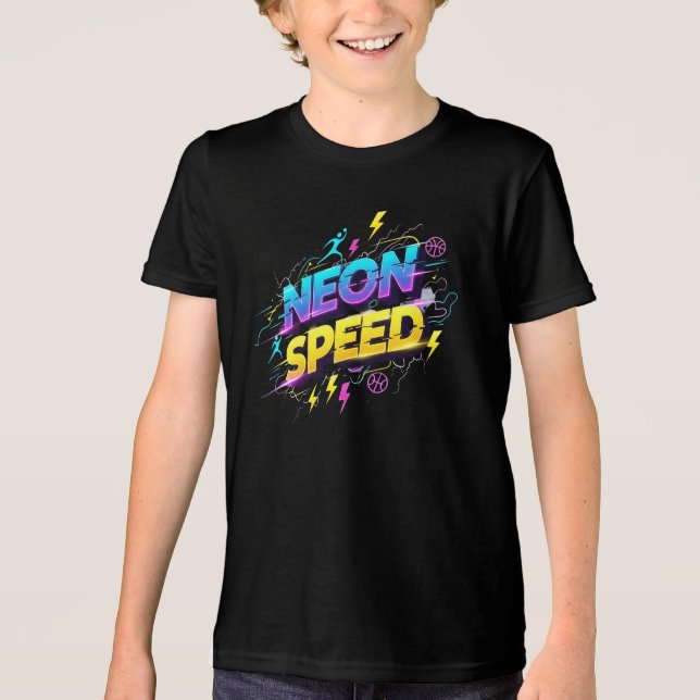 Neon Speed Sports T-Shirt (Frente)