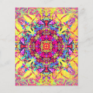 Neon Summer Boho Mandala Scrapbook
