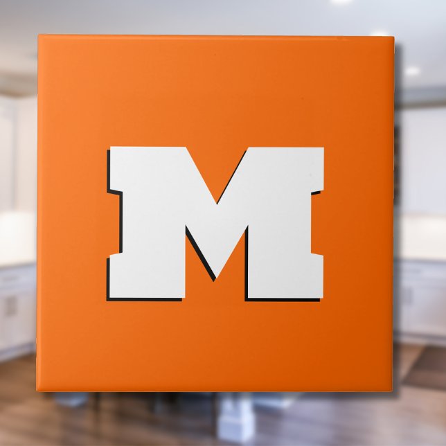 Neon Sunset Laranja e Branco 3D Grande Moderno Ini (Criador carregado)