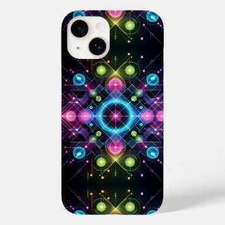 Neon Symmetry – Futuristic Geometric Glow Phone Ca
