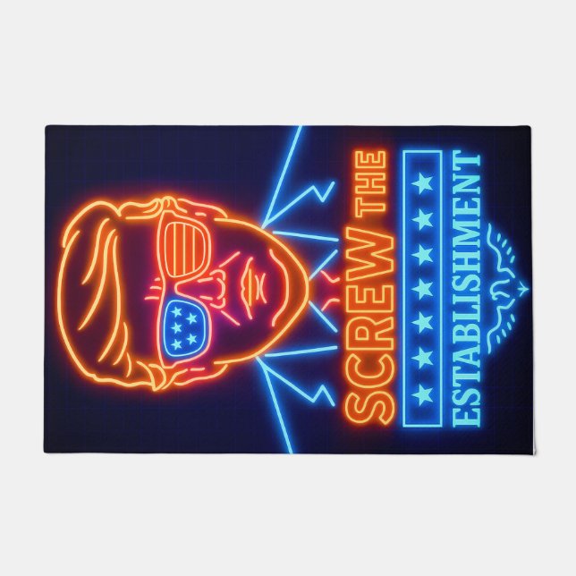 Neon Trump Dane-se o tapete do estabelecimento (Frente)