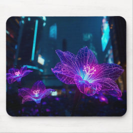 Neon Veins Glowing Mouse Pad | Bioluminescent