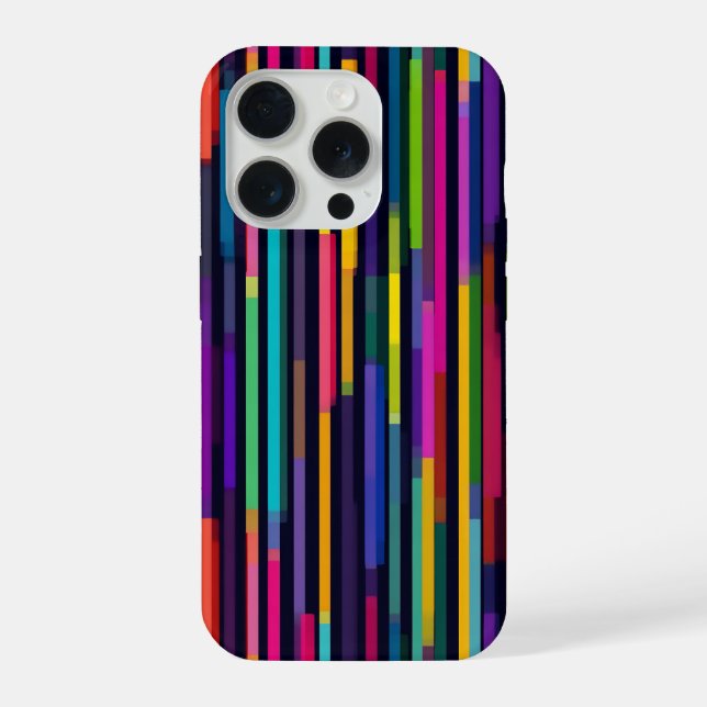 Neon Vertical Stripe Pattern (Verso)