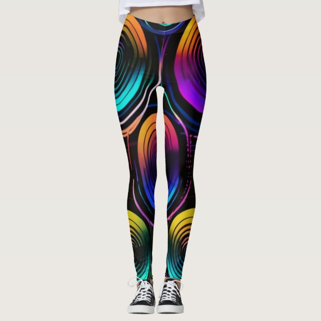 Neon Vibe Radiance Leggings (Frente)
