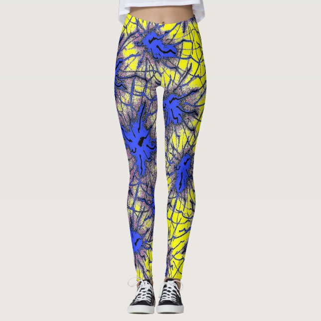 Neon Web Leggings (Frente)