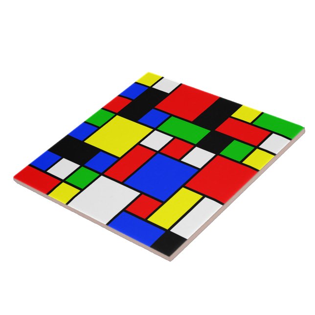 NeoPlasticismo N.o 2 Azulejo de arte (Lateral)