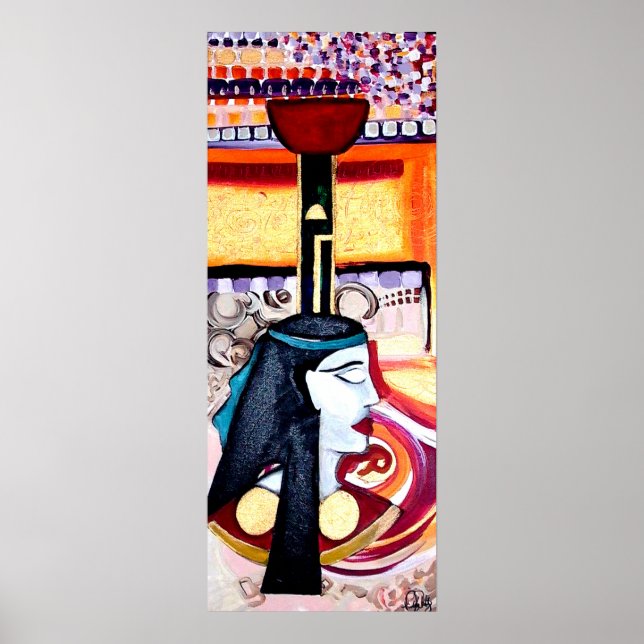 NEPTHYS EGYPTIAN GODDESS ART Impressão (Frente)