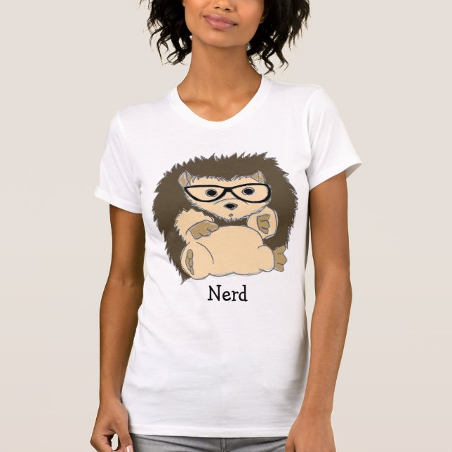 Nerd do ouriço, hipster, Geeky… Camisas (Frente)
