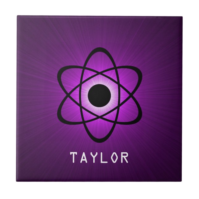 Nerdy Atomic Azulejo, Roxo (Frente)