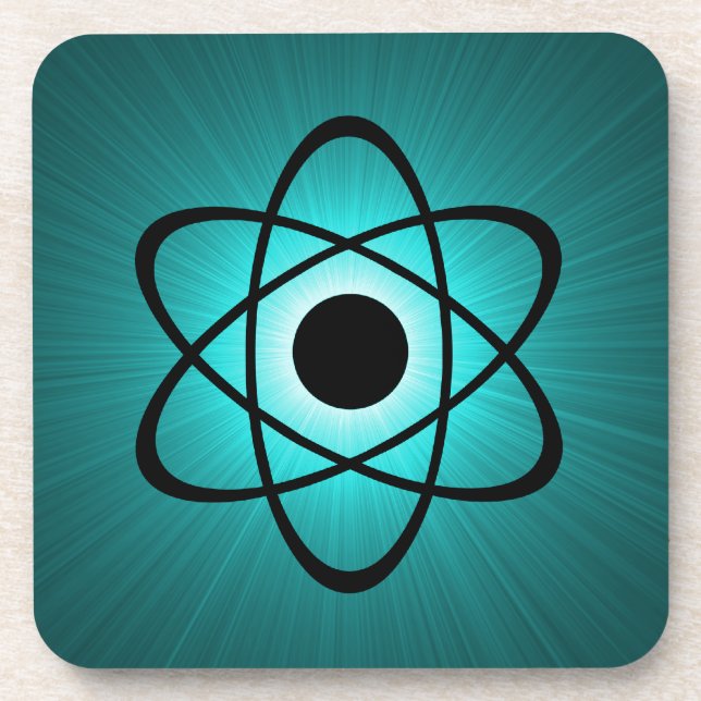 Nerdy Atomic Porta copos Set, Teal (Frente)