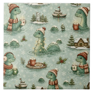 Nessie do Natal Monstro do Lago Ness Aconchegante 