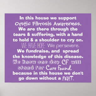 Nesta casa - poster da fibrose cística